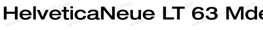 HelveticaNeue LT 63 Mdex 中字体转换